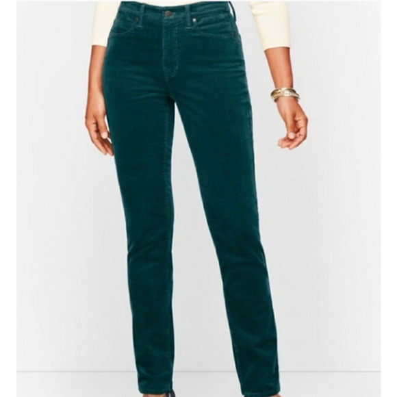 Talbots Pants - Talbots Heritage Corduroy Straight Leg Trouser Pants Womens Size 14 Petite
